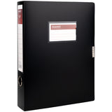 Ordner-Box mit Klettverschluss Axent 1760-01-A, A4, 60 mm, Schwarz