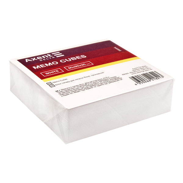 Notizzettel Delta weiß D8004, 90x90x30 mm