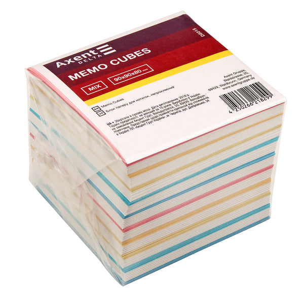 Notizzettel Delta "Mix" D8015, 90x90x30 mm