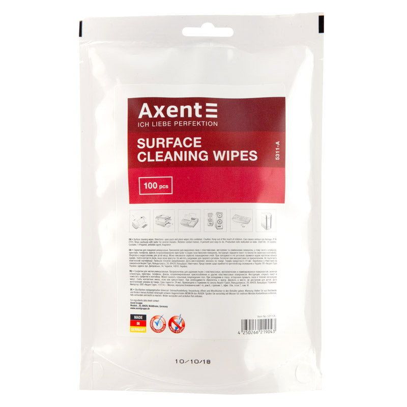 Office equipment wet wipes, replaceable, 100 pcs.