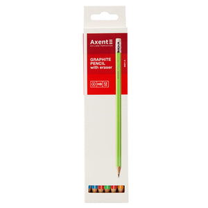 Bleistift mit Radiergummi Axent 9001-A, НВ, 2.2 mm