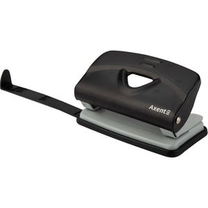 Hole punch Axent Exakt-2 metal, 10sheets, black