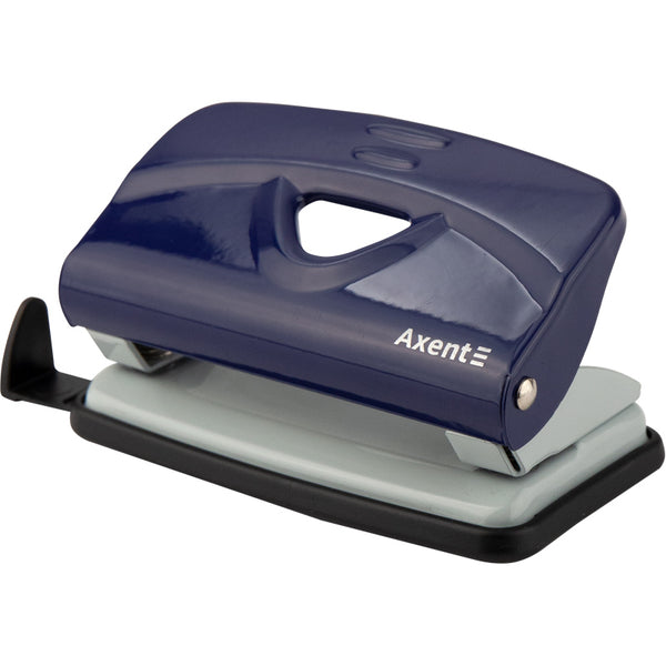 Hole punch Axent Exakt-2 3910-02-A, metal, 10 sheets, blue