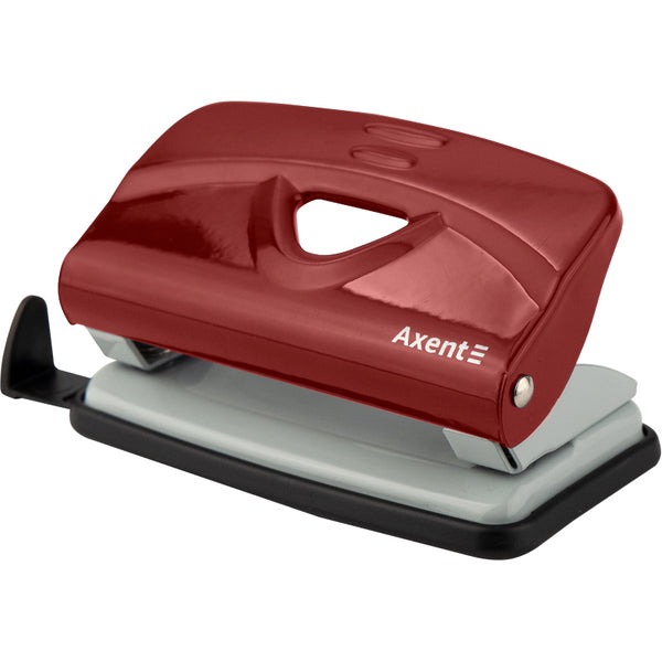 Locher Axent Exact-2 3910-06-A, Metall, 10 Blätter, rot
