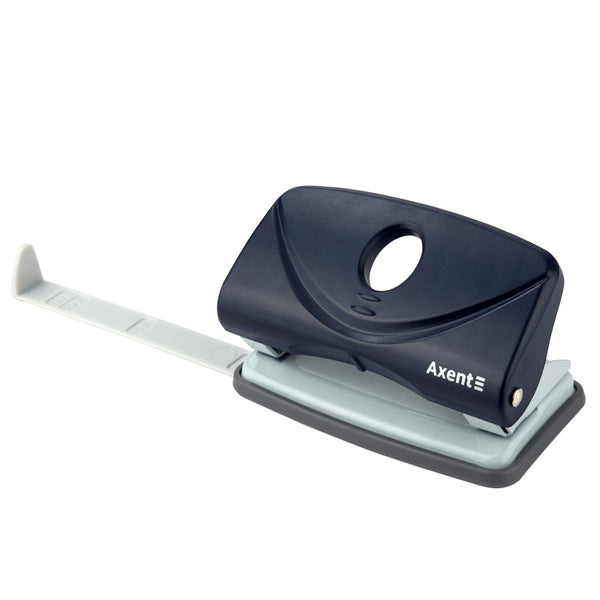 Locher Axent Welle-2 3810-02-A, Kunststoff, 10 Blätter, blau
