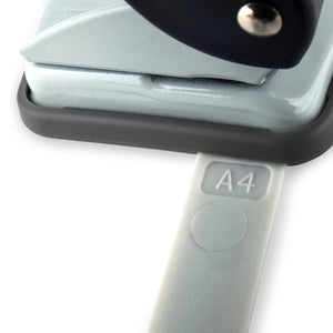 Locher Axent Welle-2 3810-02-A, Kunststoff, 10 Blätter, blau