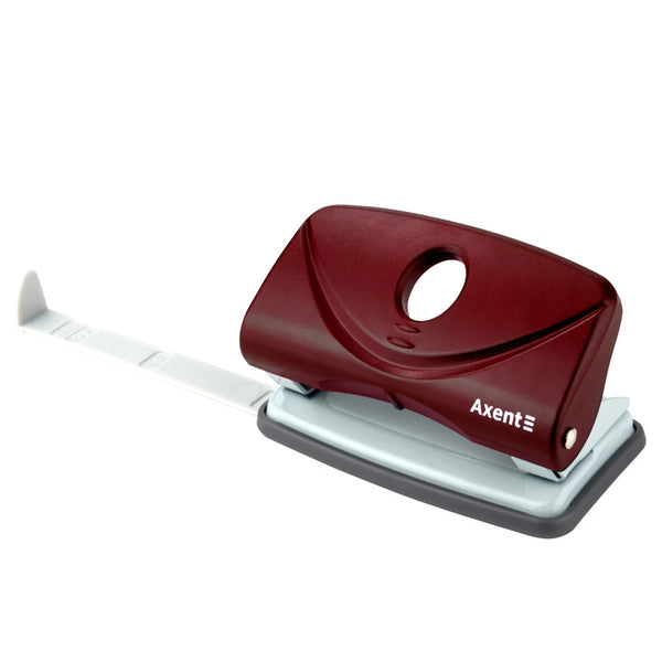 Hole punch Axent Welle-2 3810-06-A, plastic, 10 sheets, red