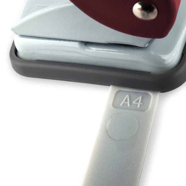 Hole punch Axent Welle-2 3810-06-A, plastic, 10 sheets, red