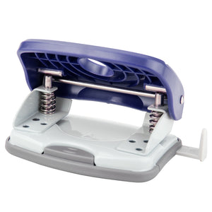 Hole punch Axent Welle-2 3820-02-A, plastic, 20 sheets, blue