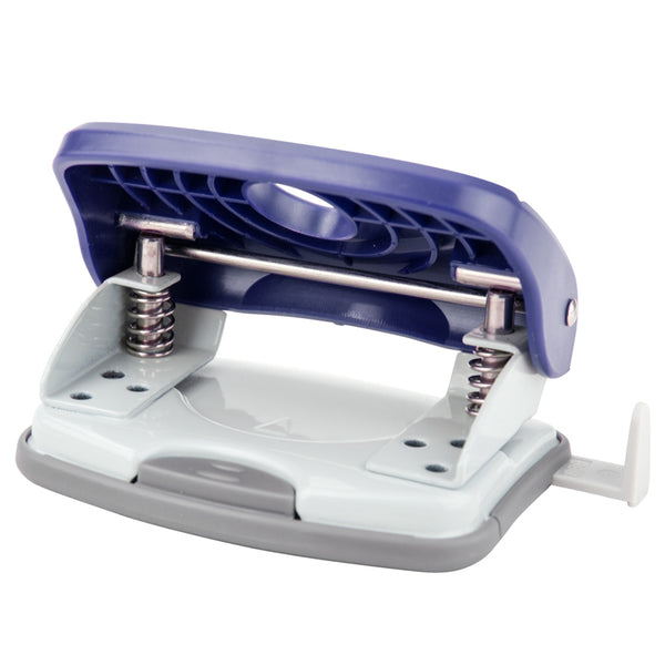 Hole punch Axent Welle-2 3820-02-A, plastic, 20 sheets, blue