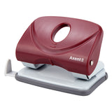 Hole punch Axent Welle-2 3820-06-A, plastic, 20 sheets, red