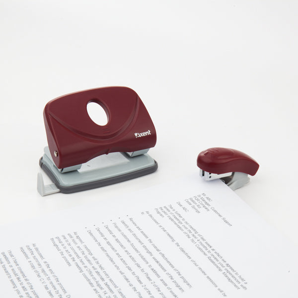 Heftgerät Nr. 24/6 Axent Welle-2 4810-06-A, Kunststoff, 10 Blatt, rot