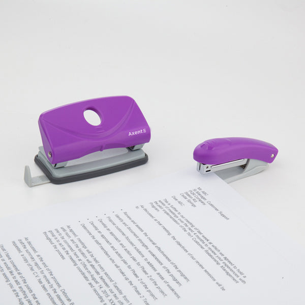 Heftgerät Nr. 10 Axent Welle-2 4813-11-A, Kunststoff, 12 Blatt, violett