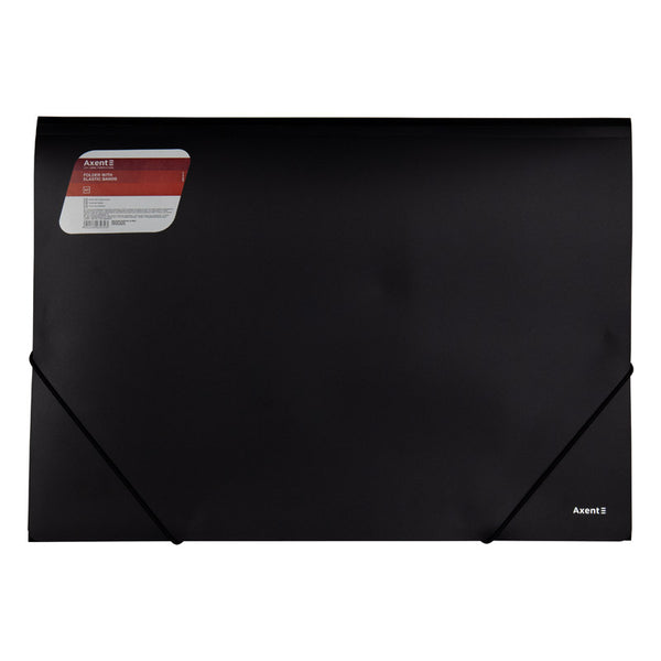 Folder with elastic bands Axent 1506-01-A, А3, black