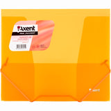 Ordner mit Gummibändern Axent 1505-25-A, B5, transparent orange