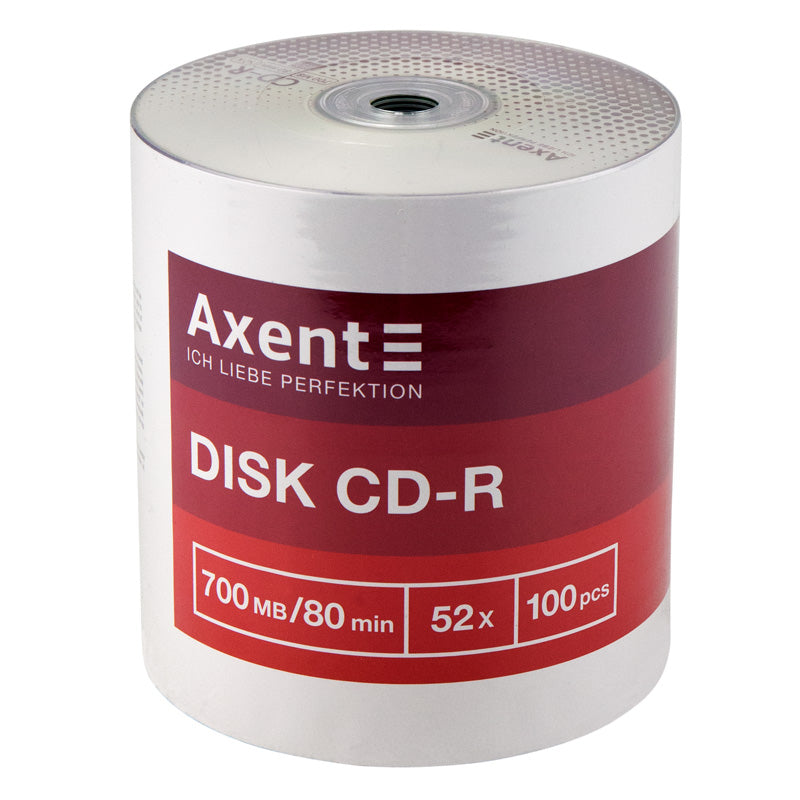CD-R Axent 8101-A 700MB/80min 52X, 100 pcs, bulk