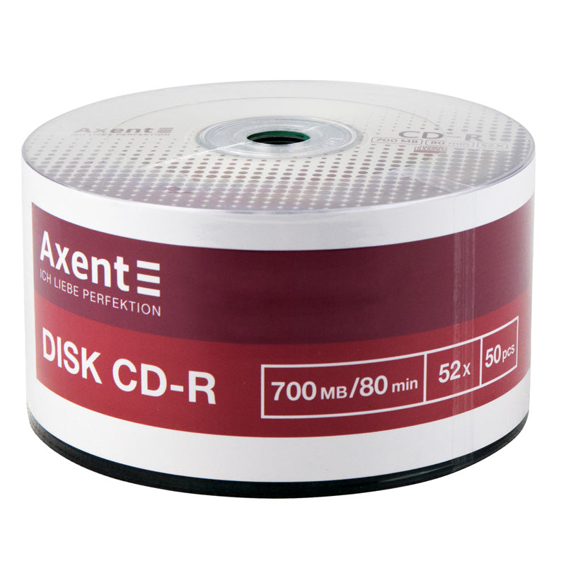 CD-R Axent 8102-A 700MB/80min 52X, 50 pcs, bulk