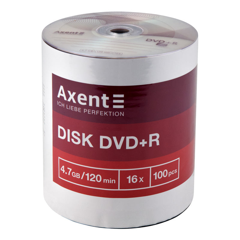 DVD+R Axent 8107-A 4,7GB/120min 16X, 100 pcs, bulk