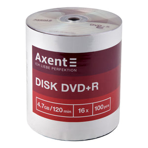 DVD+R-Rohling Axent 8107-A 4,7GB/120min 16x, 100 St. Bulk