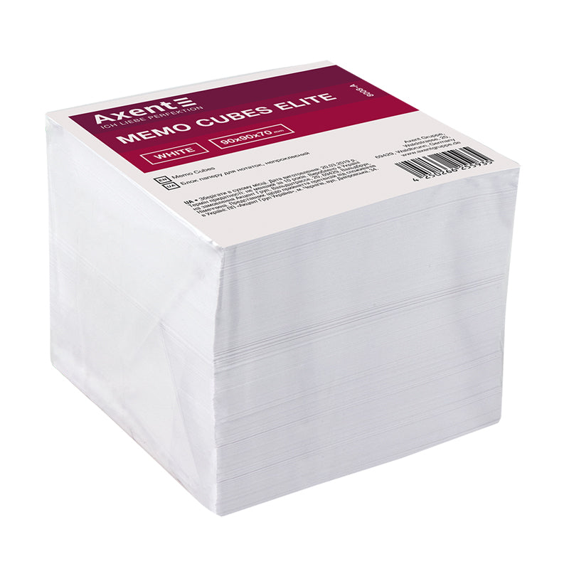 Notizzettel Axent Elite "White" 8008-A, 90x90x40 mm