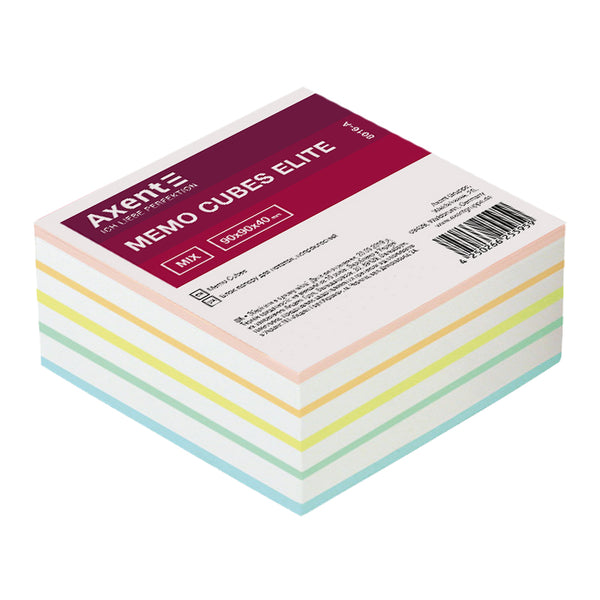 Notizzettel Axent Elite "Mix" 8016-A, 90x90x40 mm