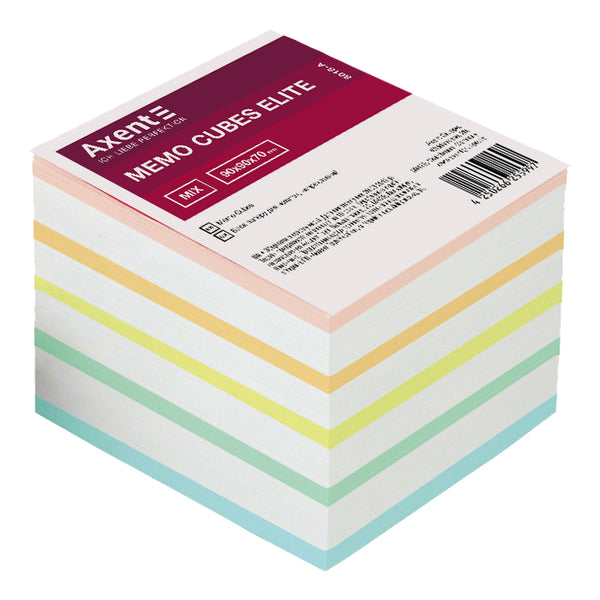 Notizzettel Axent Elite "Mix" 8018-A, 90x90x70 mm