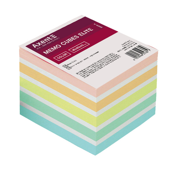 Notizzettel Axent Elite "Color" 8026-A, 90x90x40 mm