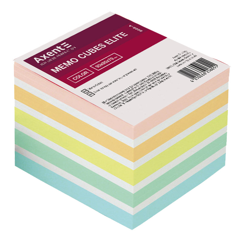 Notizzettel Axent Elite "Color" 8028-A, 90x90x70 mm