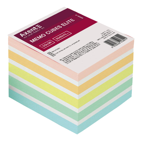 Notizzettel Axent Elite "Color" 8028-A, 90x90x70 mm