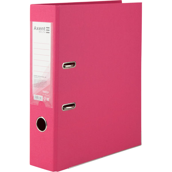 Lever-arch file Delta D1712-05P, 7,5 cm, double-sided, non-assembled, pink