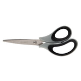 Scissors Axent  Duoton Soft 6101-01-A, 16,5 cm, grey-black