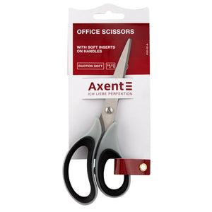Scissors Axent  Duoton Soft 6101-01-A, 16,5 cm, grey-black
