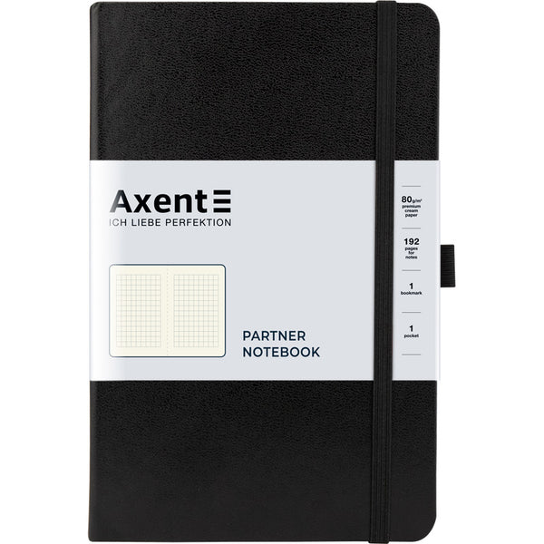 Notizbuch Axent Partner 8201-A, 125x195 mm, 96 Blatt, kariert