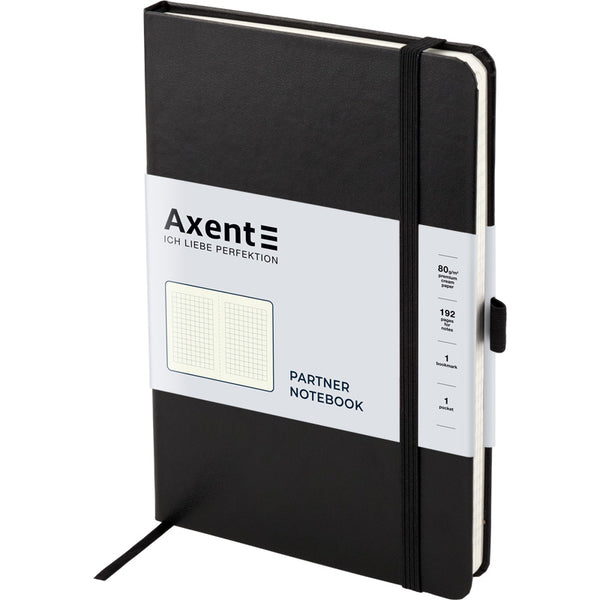 Notizbuch Axent Partner 8201-A, 125x195 mm, 96 Blatt, kariert
