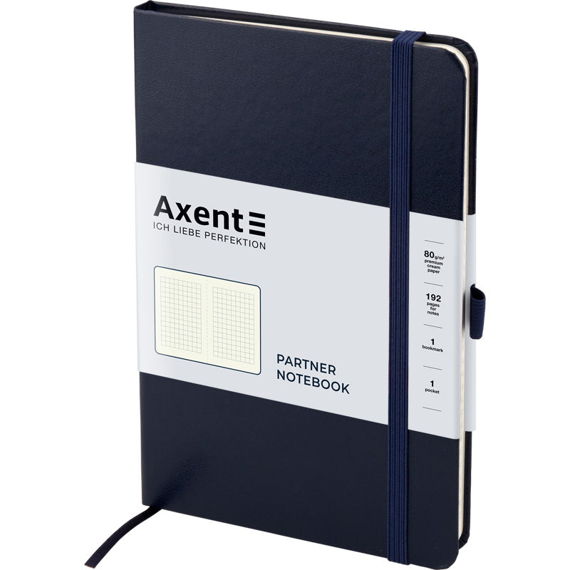 Notizbuch Axent Partner 8201-02-A, 125x195 mm, 96 Blatt, kariert