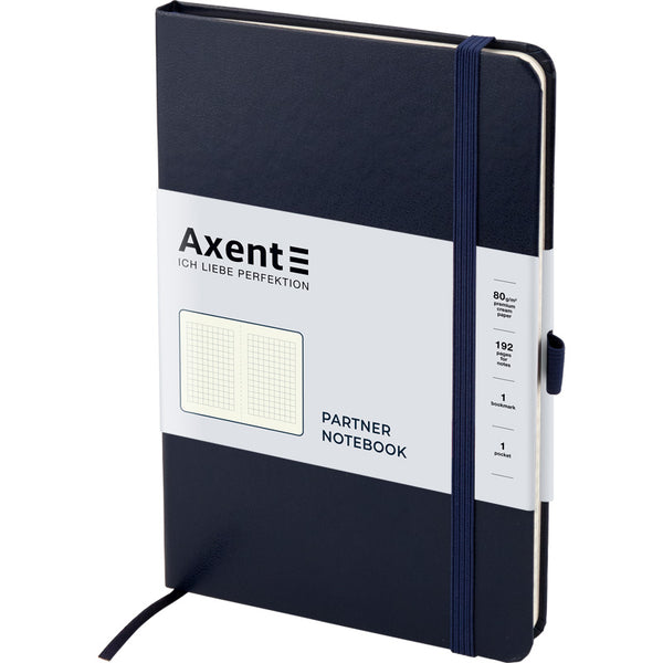 Notizbuch Axent Partner 8201-02-A, 125x195 mm, 96 Blatt, kariert