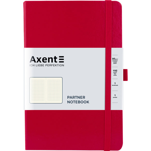 Notizbuch Axent Partner 8201-03-A, 125x195 mm, 96 Blatt, kariert