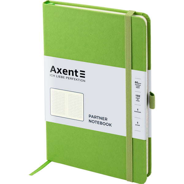 Notizbuch Axent Partner 8201-04-A, 125x195 mm, 96 Blatt, kariert