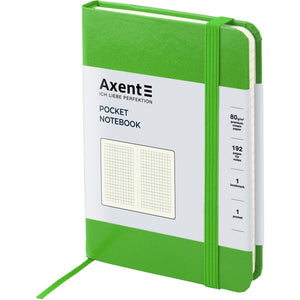 Notebook Axent Partner 8301-04-A, 95*140 mm, 96 pages, squared paper, light green