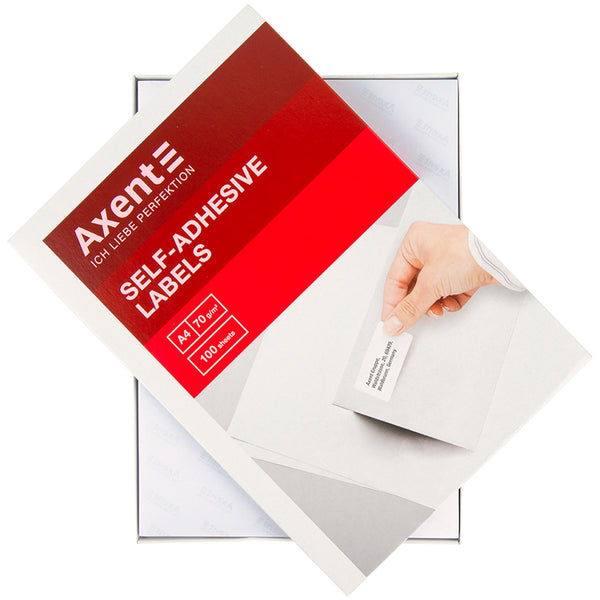 Labels with adhesive layer Axent 2464-A, 70*42,4, 21 pcs/sheet
