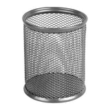 Stifteköcher rund Axent 2110-03-A, Metallgitter, 80x80x100 mm, silber