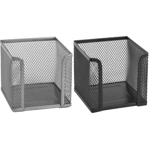 Notizzettelwürfel Axent 2112-03-A, Metallgitter, 100x100x100 mm, silber