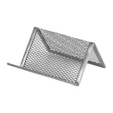 Visitenkartenständer Axent 2114-03-A, Metallgitter, 95x80x60 mm, silber