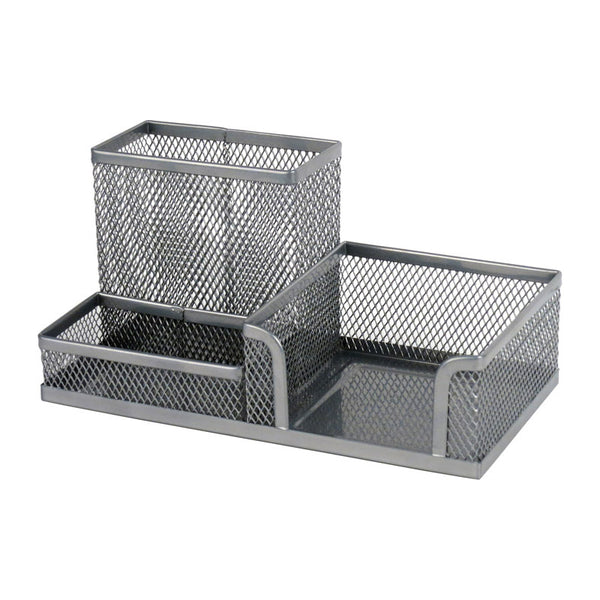 Desktop stationery organizer Axent 2116-03-A,  203x105x100 mm, silver