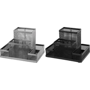 Stifthalter Axent 2117-03-A, 155x103x100 mm, 4 Fächer, silber