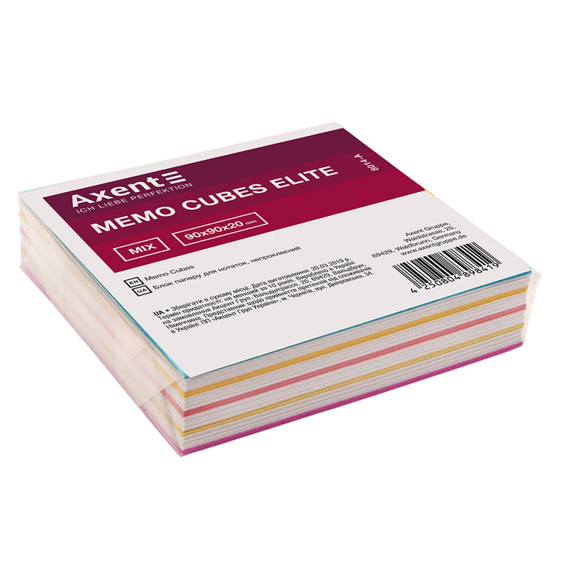 Notizzettel Axent Elite "Mix" 8014-A, 90х90х20 mm