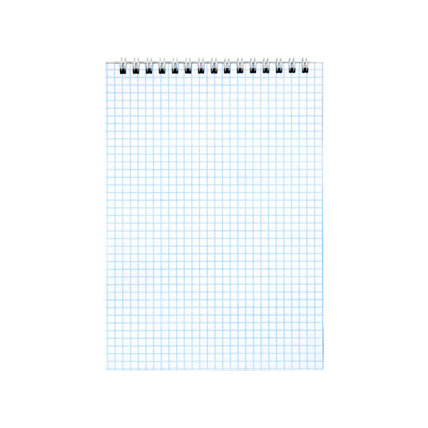 Spiral notebook Delta D8012-01, А5, 48 sheets, squared paper, assorted colours