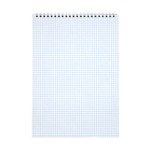 Spiral notebook Delta D8013-01, А4, 48 sheets, squared paper, assorted colours