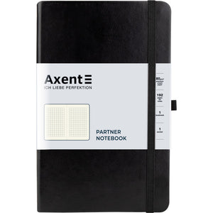 Notizbuch Partner Lux Lux 8202-01-A, A5-, 125x195 mm, 96 Blatt, kariert, harter Einband, blau