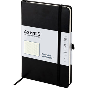 Notizbuch Partner Lux Lux 8202-01-A, A5-, 125x195 mm, 96 Blatt, kariert, harter Einband, blau